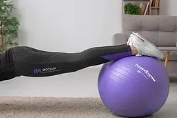 М'яч для фітнесу (фітбол) Power System PS-4018 Ø85 cm PRO Gymball Purple (PS-4018_85cm_Purple) - мініатюра 5