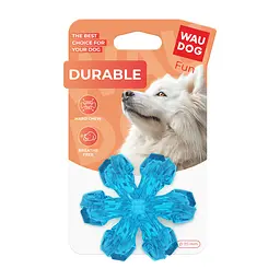 Іграшка для собак WAUDOG Fun Durable Дихаючий м'яч, термопластична гума, 70 мм, блакитний - мініатюра 2