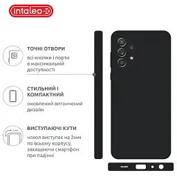 Чохол до мобільного телефона Intaleo SoftShell Samsung Galaxy A72 Black (1283126563126) - мініатюра 4