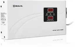 Стабілізатор REAL-EL STAB SLIM-1000 white (EL122400007) - мініатюра 2