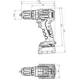 Дриль-шуруповерт Metabo SB 12 BL (601077800) [119780] - мініатюра 2