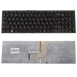 Клавіатура для ноутбука Samsung (RC508 RC510 RC520 RV509 RV511 RV513 RV515 RV518 RV520) rus чорний без рамки