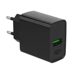 Зарядний пристрій Gembird 1xUSB-A + 1 Type-C (PD20Вт + QC3.0 18Вт) black (TA-UC-PDQC20-01-BK) - мініатюра 5
