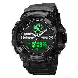 Наручний годинник чоловічий Skmei 1818 Black, 1818BK (12270) - мініатюра 3