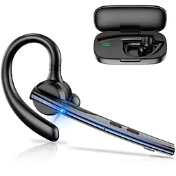 Bluetooth гарнітура New Bee M54 Black з шумопоглинанням для телефонних розмов та прослуховування музики