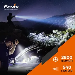 Ручний тактичний ліхтарик Fenix TK22TAC 2800лм заряджання через Type-C (Чорний) - мініатюра 8