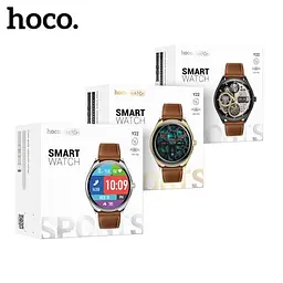 Смарт-годинники HOCO Y22 AMOLED Smart sports watch(call version) сріблястий - мініатюра 2