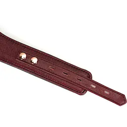 Нашийник з повідцем Liebe Seele Wine Red Curved Collar - мініатюра 7