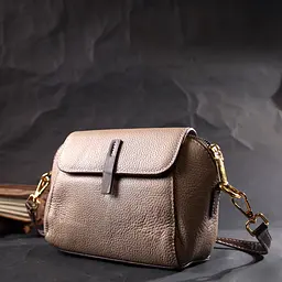 Стильна жіноча компактна сумка з натуральної шкіри Vintage 18х15х6,5 см sum0029026 - мініатюра 10