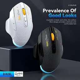 Комп'ютерна миша MiKESPN W601 бездротова, безшумна з акумулятором та підсвічуванням 2,4G+Bluetooth White - мініатюра 5