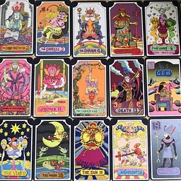 Карти Таро Tarot Deck Неймовірні пригоди ДжоДжо JoJo's Bizarre Adventure 78 штук у комплекті 10 см - мініатюра 4