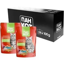 Вологий корм для кішок Пан Кот кролик у соусі 100 г (4820111141036) - мініатюра 3