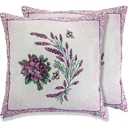 Наволочка гобеленова Lefard Home Textile Violette  двостороння з люрексом 47х47 см (732-040) - мініатюра 2