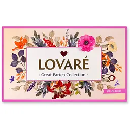 Набір Колекція чаїв Lovare Great Party 155 г (18 видів по 5 шт.)