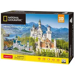 Пазл Cubic Fun Тривимірна головоломка-конструктор National Geographic Замок Нойшванштайн (DS0990h)
