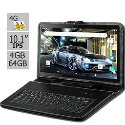 Планшет-телефон Hoozo S 464 LTE Black 4GB/64GB IPS 10.1'' + Чохол-клавіатура - мініатюра 2