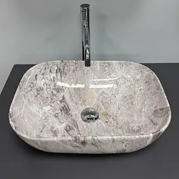 Умивальник VBI Ravenna накладний 46x32.5 см stone glossy VBI-011235 - мініатюра 5