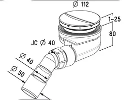 Сифон для душових піддонів Radaway Turboflow TB90 - мініатюра 2