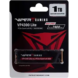 Накопичувач SSD Patriot m.2 NVMe 1TB VP4300 Lite M.2 2280 PCIe 4.0 x4 (VP4300L1TBM28H) - мініатюра 4
