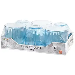 Набір склянок Bormioli Rocco Line acqua Lively blue 290 мл 6 шт. (580502VSU) - мініатюра 5