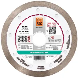 Алмазний круг по граніту PDT Ceramics Slim 1A1R 125х1,2х10х22,2 мм