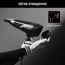 Фен Studio Dry x Karl Lagerfeld, 2100Вт, 3 режими, хол. обдув, чорний ROWENTA teh0017453 - мініатюра 7