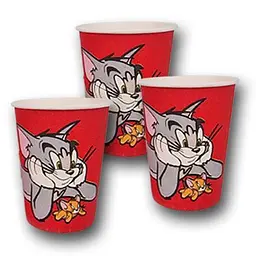 Паперовий одноразовий стакан з малюнком об'єм 250 мл "Tom and Jerry" Маестро 50 шт/уп. - мініатюра 2