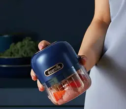 Бездротовий подрібнювач Xiaomi Deerma Blue (DEM-JS200)  - мініатюра 2