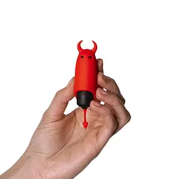 Віброкуля Adrien Lastic Pocket Vibe Devol з хвостиком і ріжками - мініатюра 4