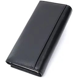 Класичний жіночий гаманець з натуральної шкіри ST Leather 22676 чорний - мініатюра 6
