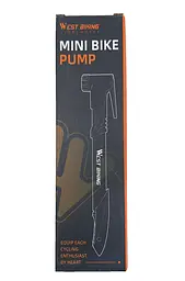 Насос велосипедний West Biking YP0711162 чорно-жовтогарячий 120 Psi (G0001537) - мініатюра 3