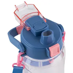 Пляшечка для води Kite 1.5 л рожева з блакитним (K24-1202-2) - мініатюра 4
