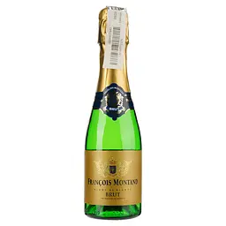 Ігристе вино Francois Montand Brut Blanc de Blancs, біле, брют, 12%, 0,2 л (27765)