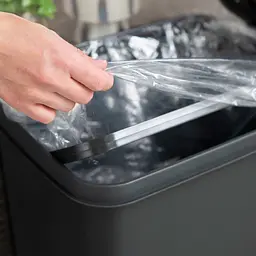 Відро для сміття MBM My Home з кришкою та педаллю 20 л антрацит (BIN-01 20L ANTHRACITE) - мініатюра 10