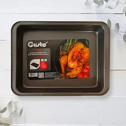 Форма прямокутна для випікання жаровня Gusto 39.5 x 30 x 6 см GT-3304 (146478) - мініатюра 2