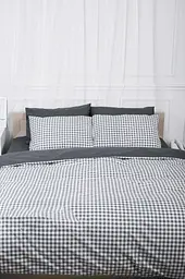 Комплект постільної білизни Moon&Star сімейний 2х143х210 см наволочки 2х70х70 см Gray Square Ranforce Elite - мініатюра 4