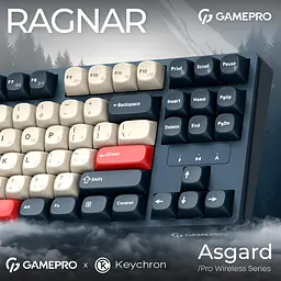 Клавіатура бездротова GamePro Asgard Ragnar Keychron Super Red Switch Blue (MK285BL) - мініатюра 5