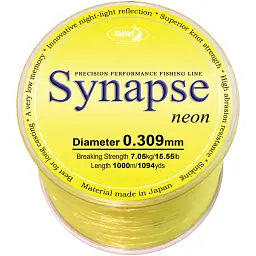 Волосінь Katran Synapse Neon 1000 м (neon-yellow) 0.309 мм 15.55 lb