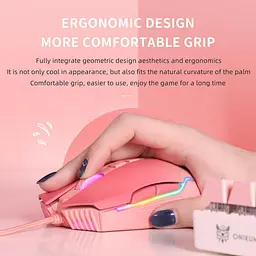 Комп'ютерна мишка Onikuma для ПК та ноутбука CW-93 Pro 6400 DPI 7 кнопок дротова USB з RGB підсвіткою - мініатюра 2