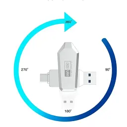 Флеш XO U50 USB 3.0+Type-C 256 GB - мініатюра 3