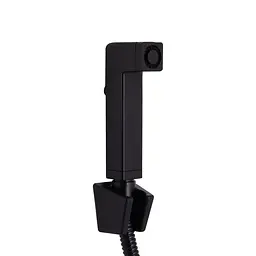 Змішувач з гігієнічною лійкою Qtap Gemini QTGEM272BLM45690 Black matt, Чорний матовий - мініатюра 3