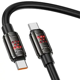 Дата кабель Hoco U143 Joy Type-C to Type-C 240W (1.2m) Black - мініатюра 3