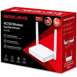 Маршрутизатор Mercusys MR20 AC750, 2xFE LAN, 1xFE WAN - мініатюра 4