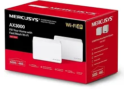 MESH-система Mercusys mesh Halo H80X AX3000 2pcs White 802.11ax (Halo-H80X-2-pack) - мініатюра 4