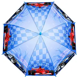 Дитяча парасолька Гонки Bambi MK 5798(Light-Blue-1) тростина 60,5 см, діаметр 83 см