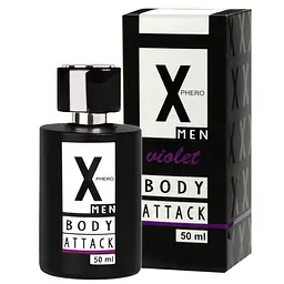 Чоловічі парфуми з феромонами Aurora X Phero Men Body Attack Violet 50 мл - мініатюра 1