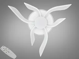 Цікава led люстра з пультом, диммером, підсвіткою, 52W, біла