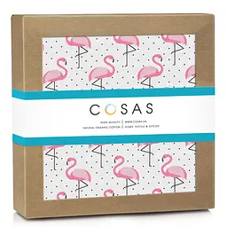 Пелюшки муслінові Cosas Flamingo 75x100 см, рожеві