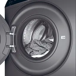 Пральна машина Haier фронтальна 9 кг 1400 A+++ 60 см дисплей пара інвертор люк чорний прямий привід cріблястий - мініатюра 7