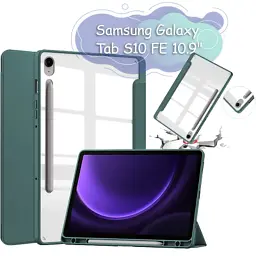 Чохол до планшета BeCover Soft Edge Samsung Galaxy Tab S10 FE (SM-X520/SM-X526) 10.9" Dark Green (713302) - мініатюра 3
